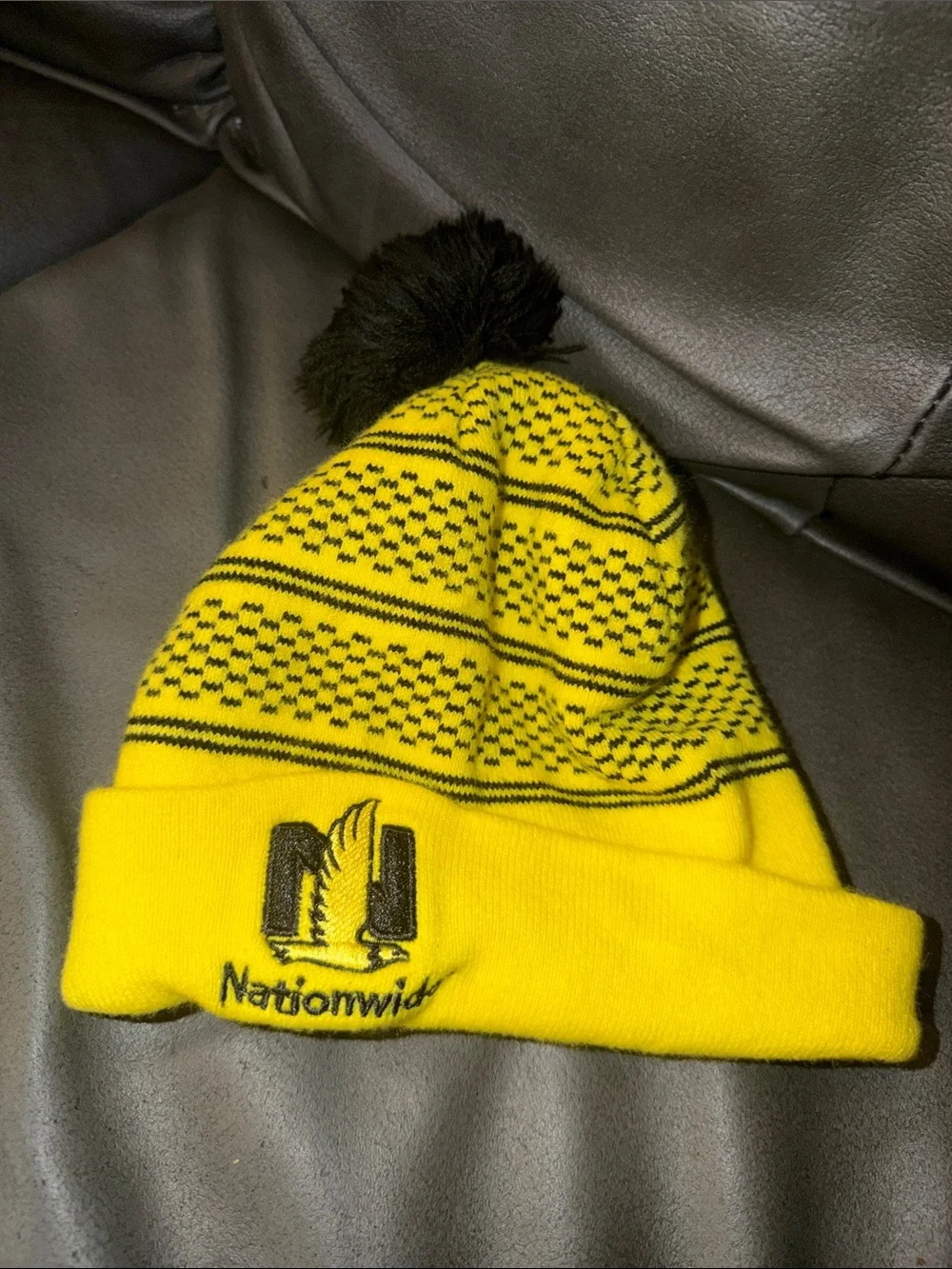 Columbus Crew Yellow Pom Beanie kids youth MLS nationwide warm hat